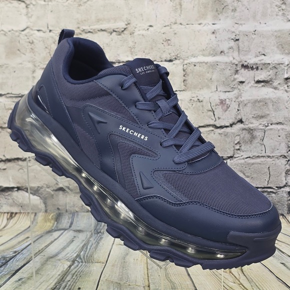 Skechers Other - Skechers Street Uno Chaos Sneakers Mens 15 Navy Blue Memory Foam Chunky 183290